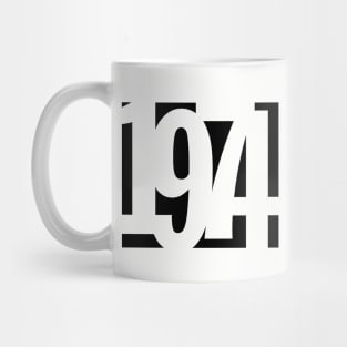 1974 Funky Overlapping Reverse Numbers for Light Backgrounds Mug